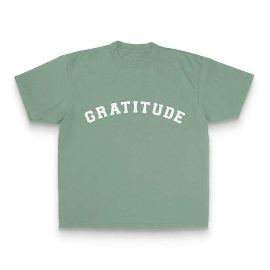 Gratitude Tee - Light Green Style001