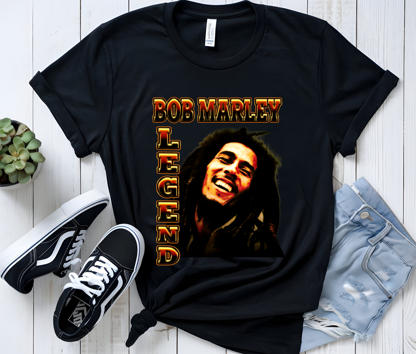 Bob Marley Legend Graphic Tee – Retro 90s Reggae Shirt, Vintage Streetwear T-Shirt, Unisex Music Fan Shirt