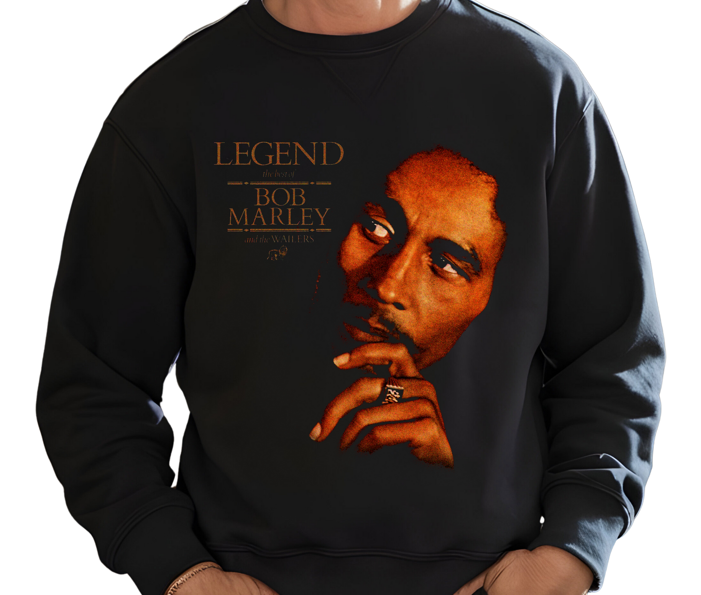 Bob Marley Retro 90s Reggae Sweatshirt – Vintage Streetwear Sweater, Iconic Music Artist Apparel