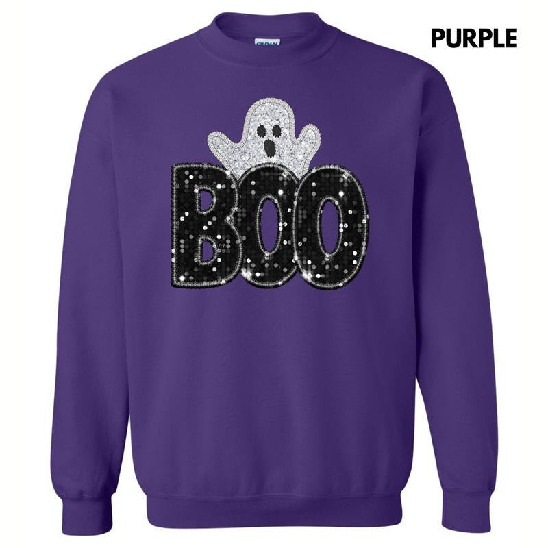 BOO & Ghost FAKE Glitter Sweatshirt 'NLB' T-Shirts, Hoodie | HypeCrazeTee.com