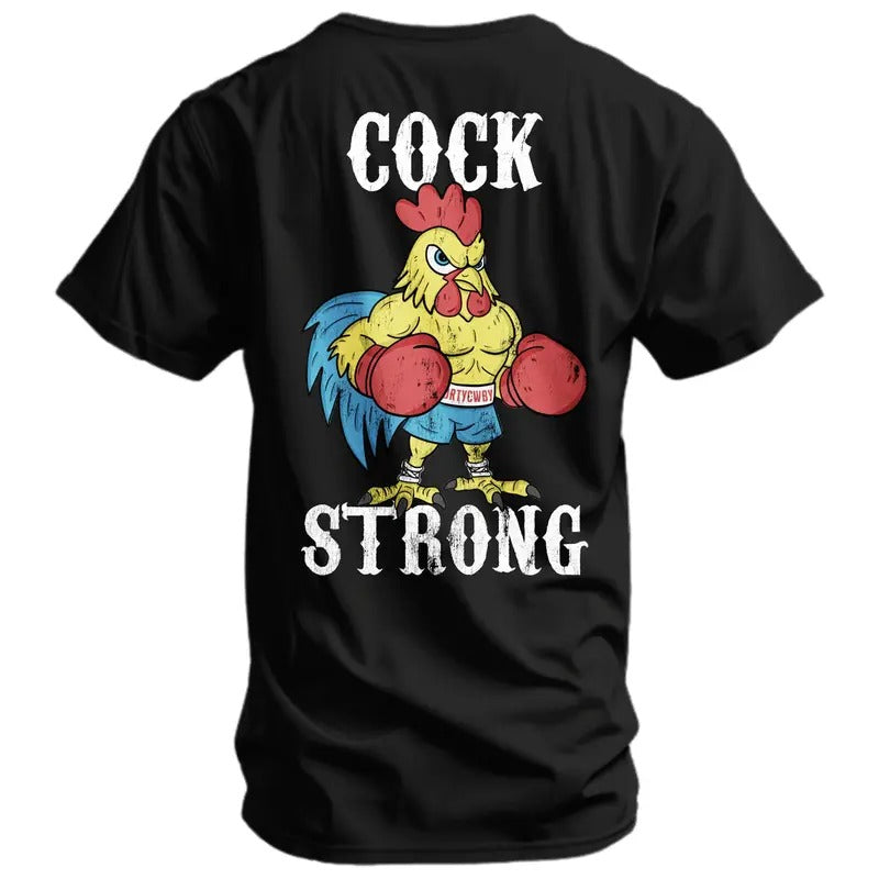 BOXING CHICKEN C*CK STRONG MEN'S T-SHIRT Hoodie, Sweatshirt | HypeCrazeTee.com