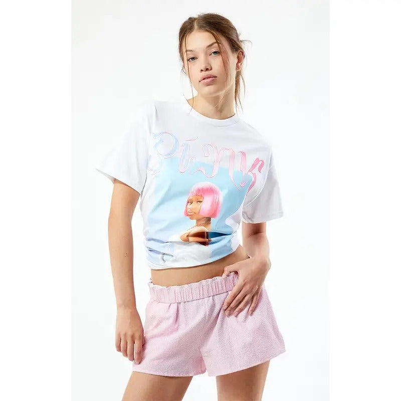 BRAVADO Women's Nicki Minaj Oversized T-Shirt Hoodie, Sweatshirt | HypeCrazeTee.com