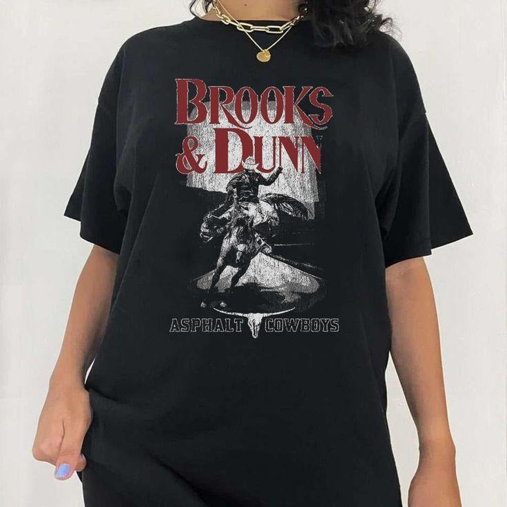 BROOKS & DUNN Metal Rodeo Unisex T Shirt, American band, 1990's, honky-tonk, brand new man, brooks and dunn Hoodie,...