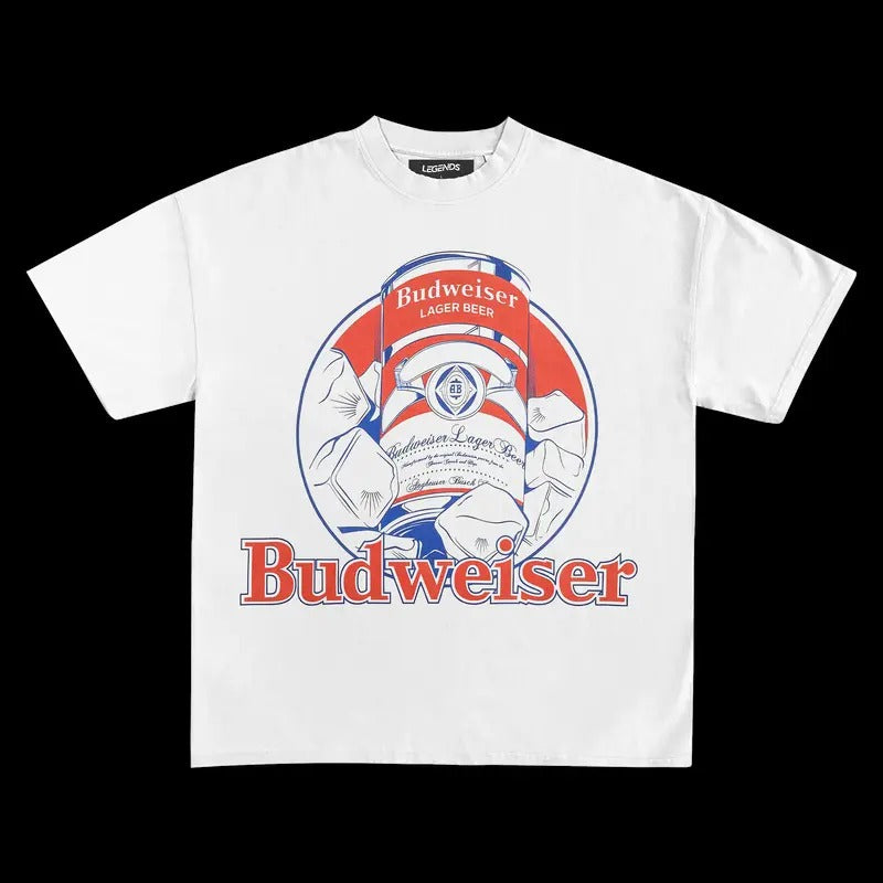 BUDWEISER KING OF BEERS VINTAGE VINTAGE TEE | MEN'S GRAPHIC T-SHIRT SWEATSHIRT HOODIE | GIFT FOR FAN | HypeCrazeTee.com