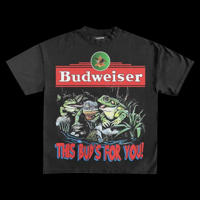 BUDWEISER THIS BUD'S FOR YOU VINTAGE VINTAGE TEE | MEN'S GRAPHIC T-SHIRT SWEATSHIRT HOODIE | GIFT FOR FAN | HypeCrazeTee.com