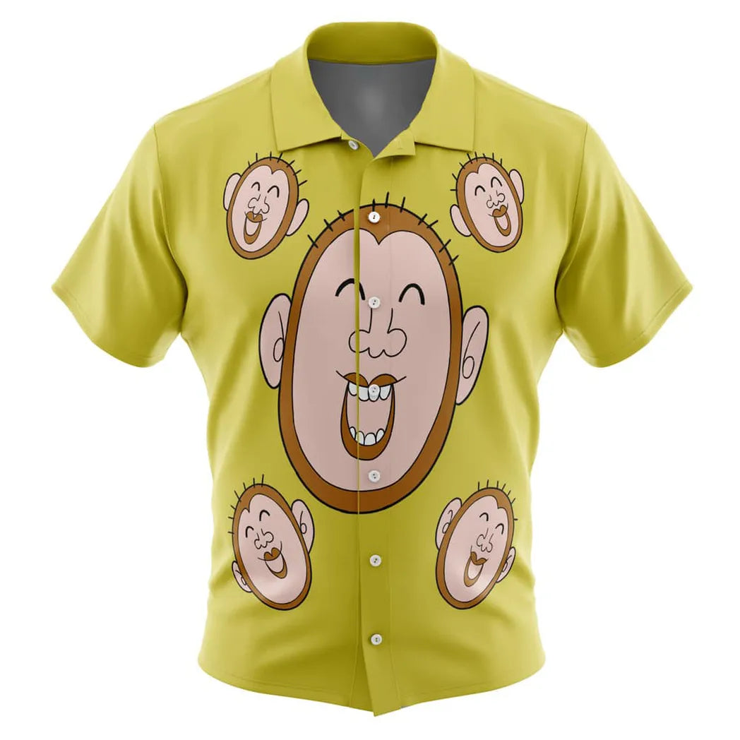 Mob Monkey Shirt Mob Psycho 100 Button Up Hawaiian Shirt