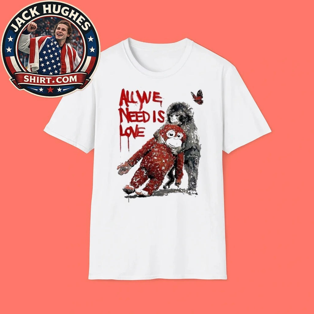 Baby Monkey Punch Japan Zoo With Ikea Doll Toy All We Need Is Love Shirt