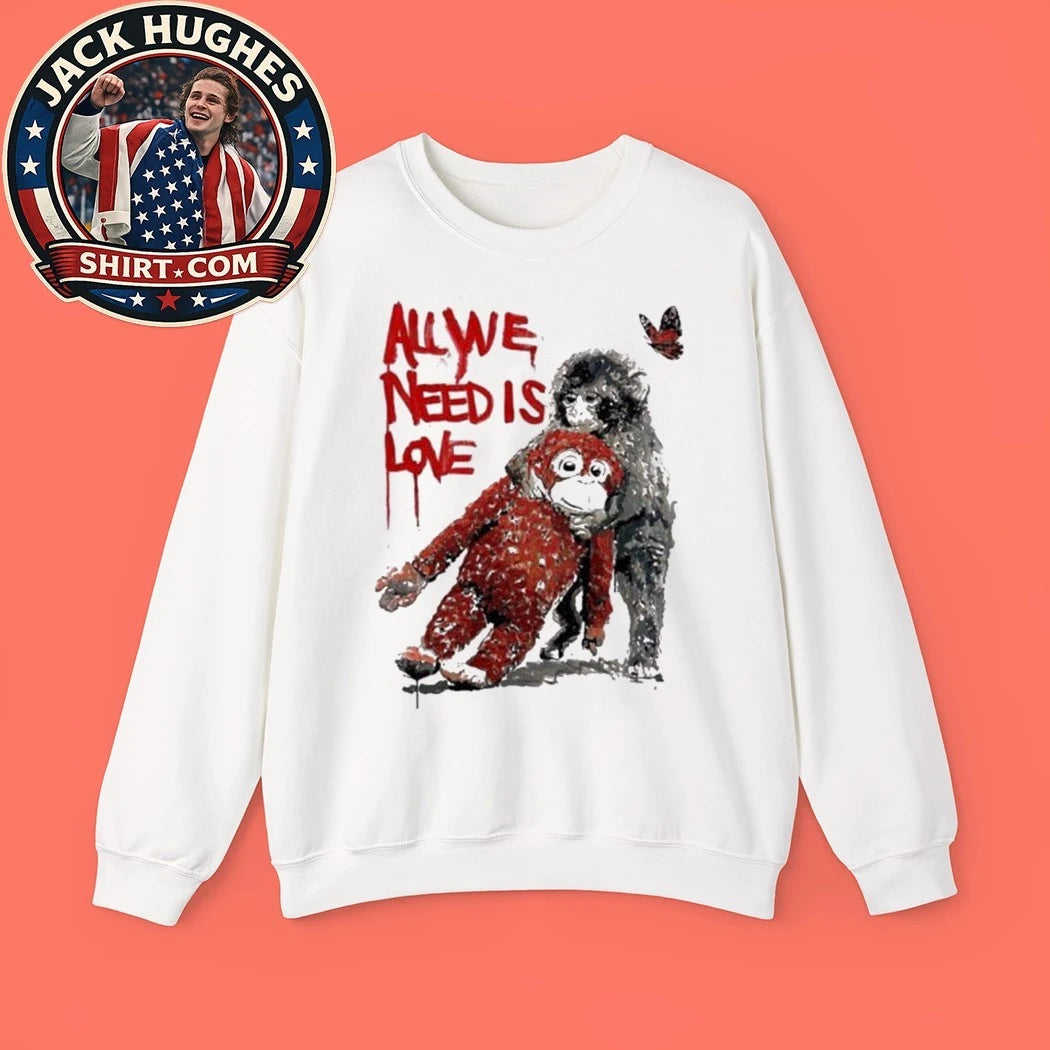 Baby Monkey Punch Japan Zoo With Ikea Doll Toy All We Need Is Love Shirt