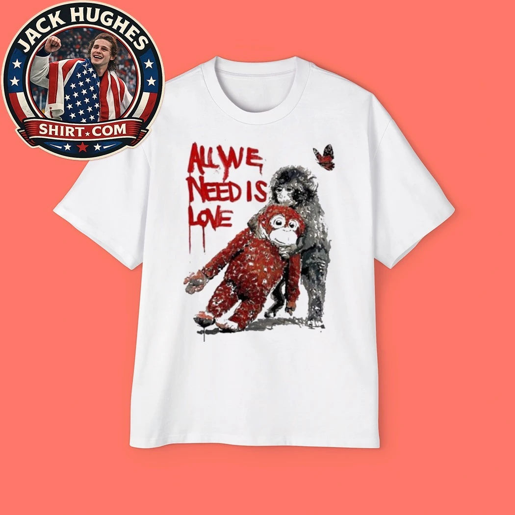 Baby Monkey Punch Japan Zoo With Ikea Doll Toy All We Need Is Love Shirt