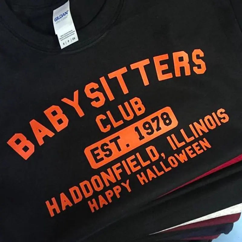 Babysitters Club ( Halloween Inspired ) Horror Movie tee Shirt t-shirt Micheal Myers Hoodie, Sweatshirt | HypeCrazeTee.com
