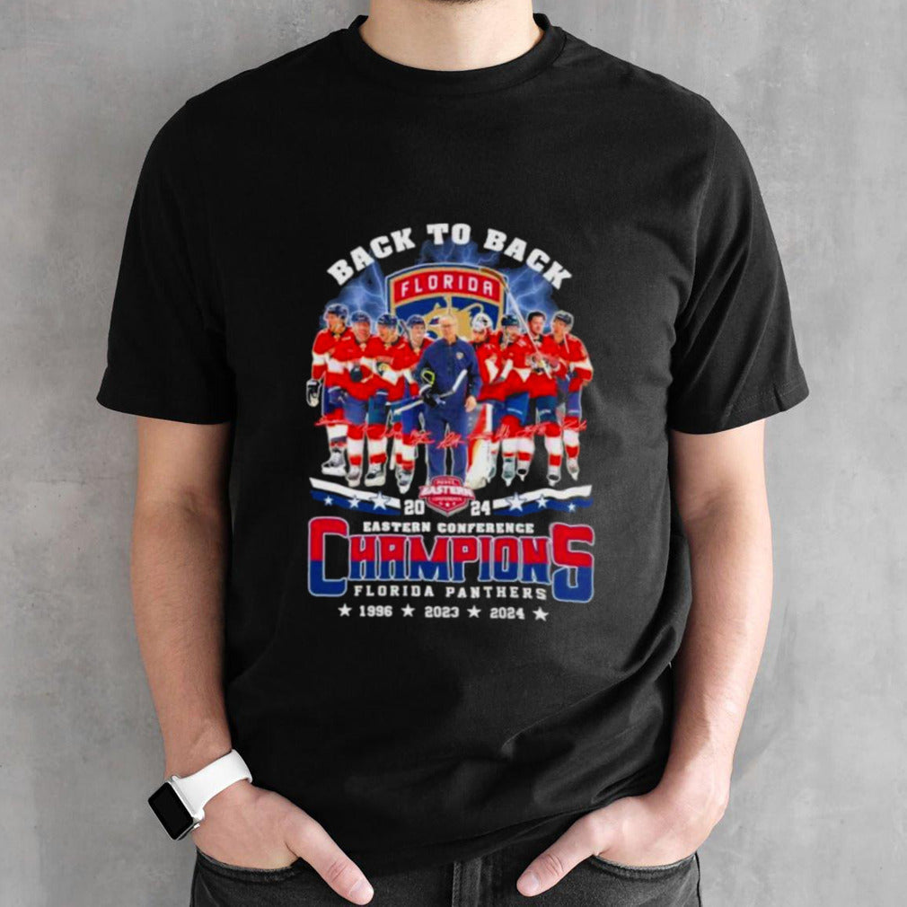 Back To Back 2024 Eastern Conference Champions Florida Panthers 1996 2023 2024 T-shirt