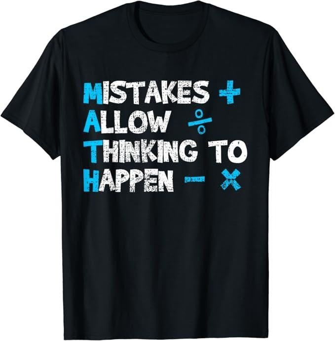 Back To School Shirts, Funny Math Shirts, Vintage Math Teacher Funny Saying Gift T-Shirt Cotton Fashion Casual Classic...
