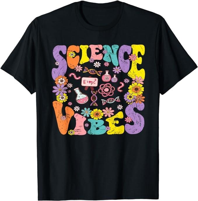 Back School Shirts Science Retro 1st Day Back School Groovy Teacher Cotton Casual Classic T-Shirts, Hoodie, Sweatshirt