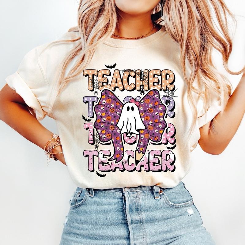 Back To School, Spooky Teacher Shirt, Gift for Teacher, Halloween Teacher Tee Hoodie, Sweatshirt | HypeCrazeTee.com