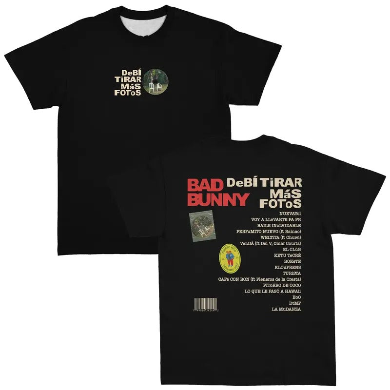 BadBunny DTMF Shirt Debi Tirar Mas Fotos Album Merch Vintage Rapper Graphic Tee Hip Hop Men Women Hoodie, Sweatshirt