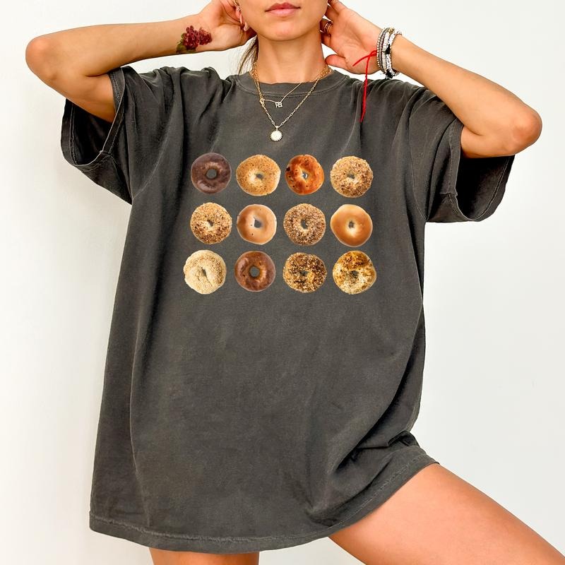 Bagel Shirt Funny Everything Bagel 12 Bagels Unhinged Shirt Cute Bagel Bagel Lover Foodie Comfy Fabric Tops Streetwear Cotton Fabric Relaxed Fit Chic T-Shirts, Hoodie, Sweatshirt