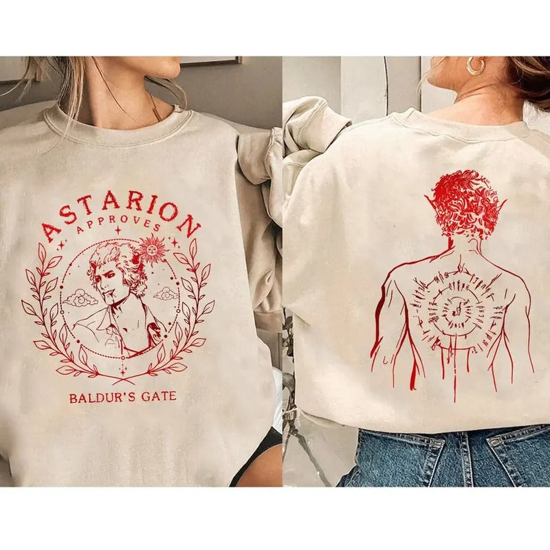 Baldurs Gate 3 Adventure Awaits Sweatshirt, Astarion High Elf Hoodie, Astarion Rogue Merch Sweater, I Can Fix Him, Video...