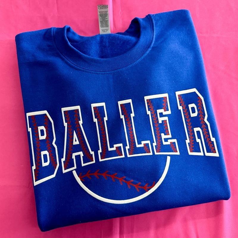 Baller Puff Print Gildan Sweatshirt T-Shirts, Hoodie | HypeCrazeTee.com