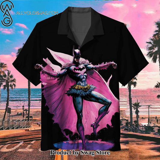 Ballet Core Batman Relaxed Fit Hawaiian Shirt