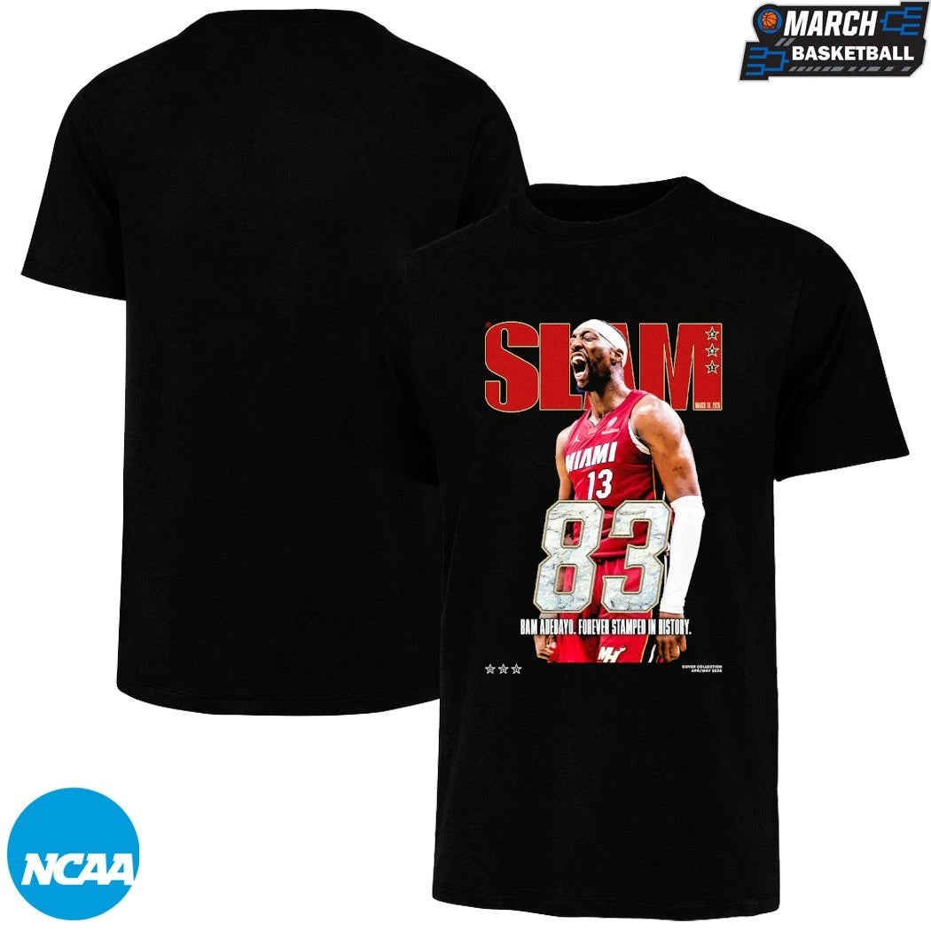 Bam Adebayo 83 Point Slam Forever Stamped In History Miami Heat Basketball T-Shirts
