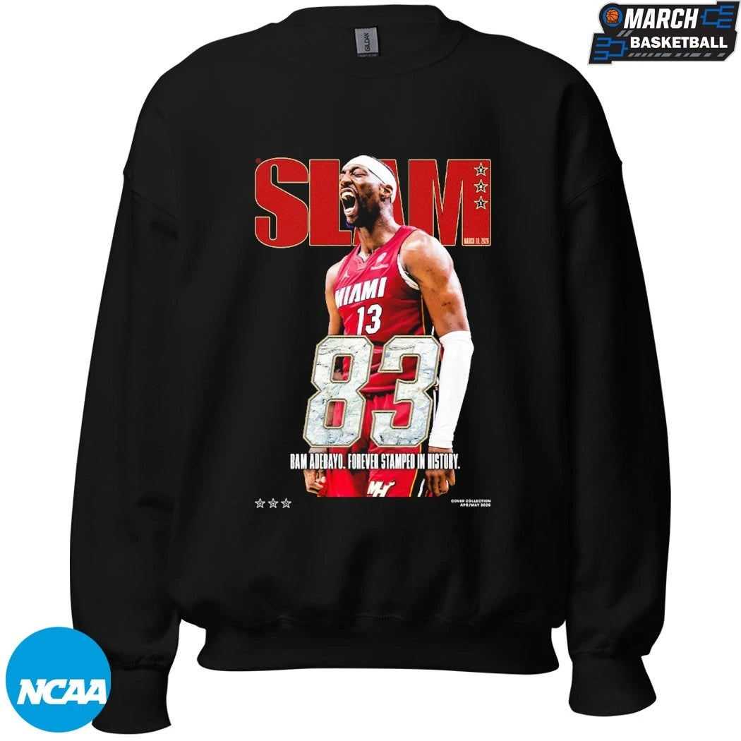 Bam Adebayo 83 Point Slam Forever Stamped In History Miami Heat Basketball T-Shirts