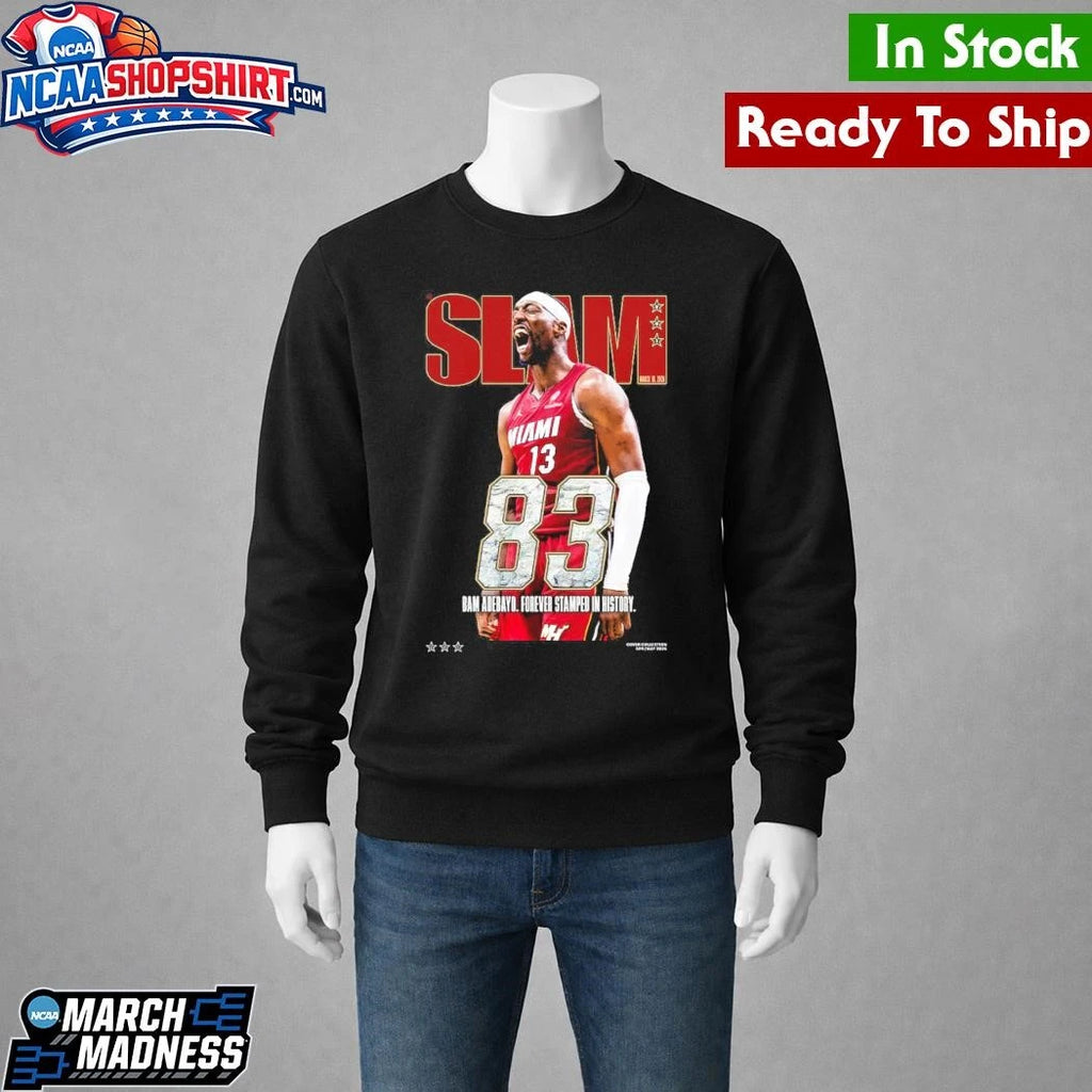 Bam Adebayo Miami Heat SLAM 83 Points Coverove Shirt