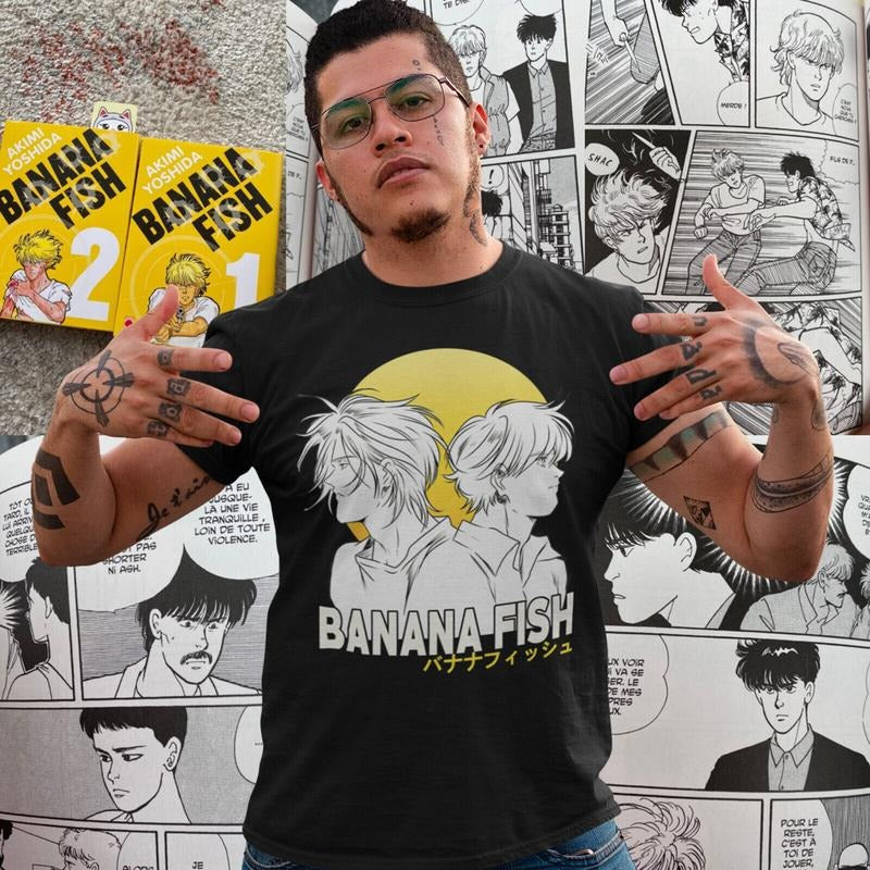 Banana Fish,Eiji Okumura,Ash Lynx,Unisex T-Shirt S-4XL,lynx shirt,okumura shirt Hoodie, Sweatshirt | HypeCrazeTee.com