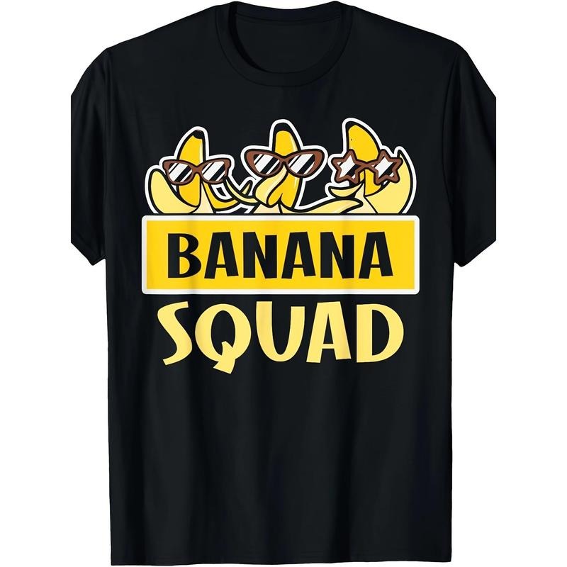 Banana Squad" Funny Cotton T-Shirt for Men