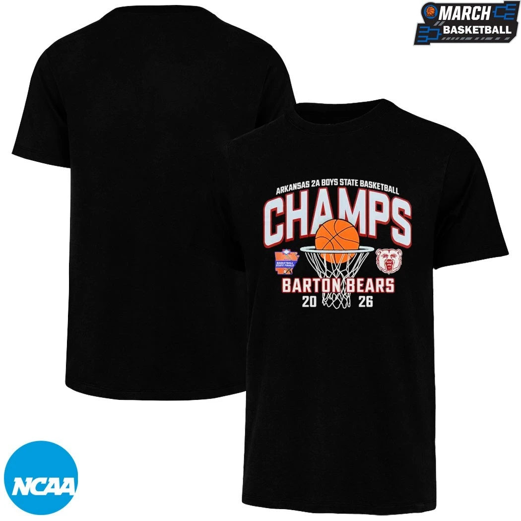 Barton Bears Arkansas 2A Boys State Basketball Champions T-shirts