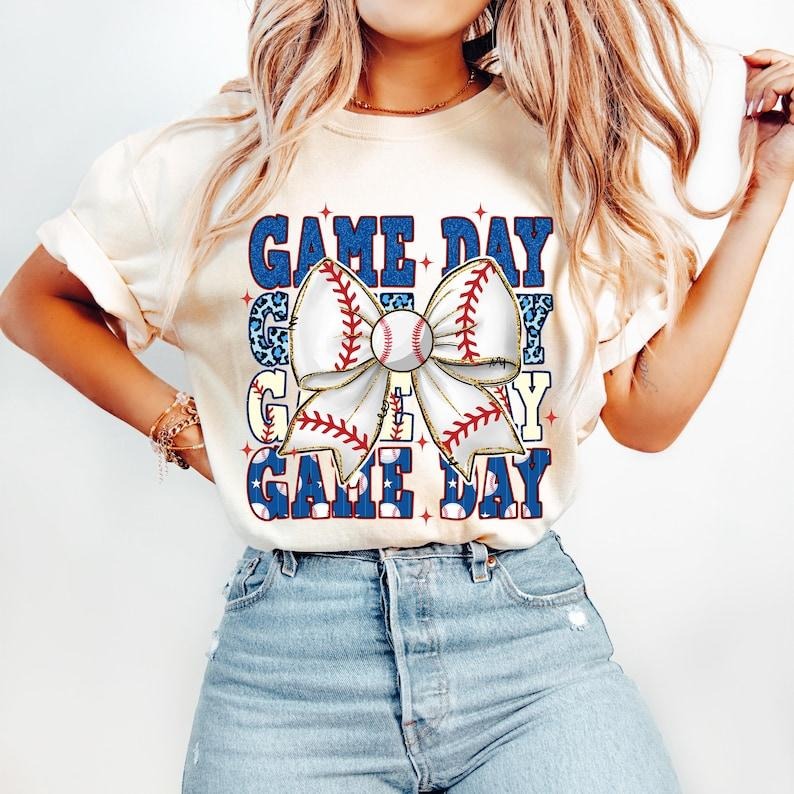 Baseball Coquette, Game Day Baseball, Retro Bow, Baseball Mama Tshirt Hoodie, Sweatshirt | HypeCrazeTee.com