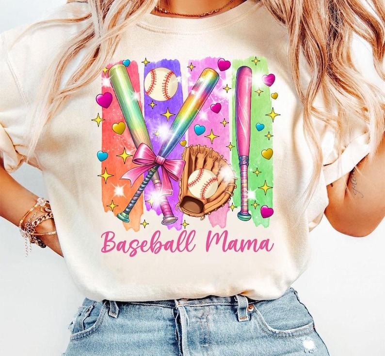 Baseball Mama Coquette Bow Mothers Day Gift Sports Mom T-Shirt Hoodie, Sweatshirt | HypeCrazeTee.com