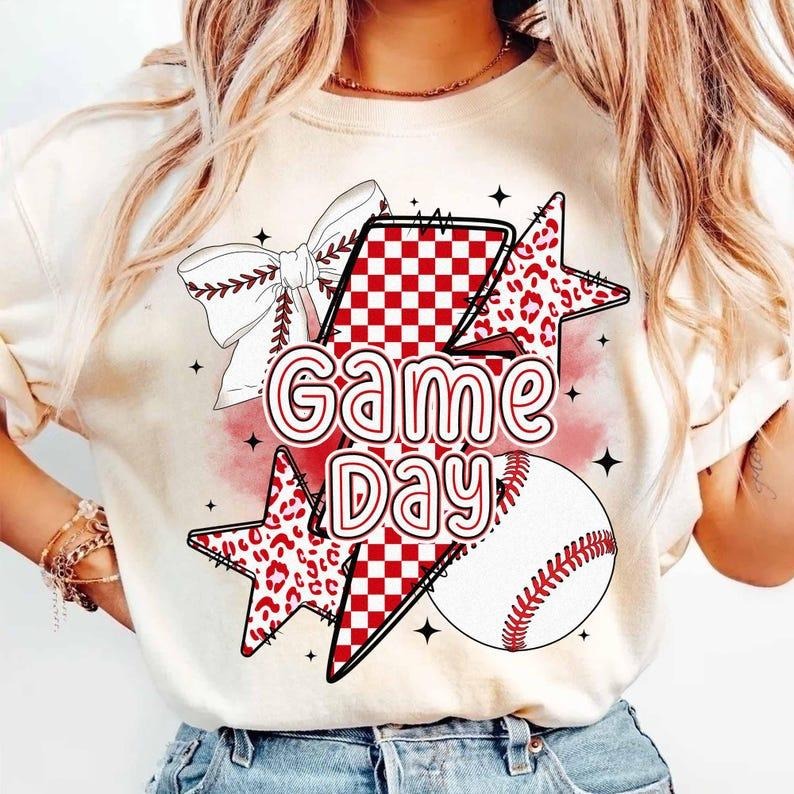 Baseball Mama Coquette Bow Retro Baseball Game Day T-Shirts, Hoodie, Sweatshirt