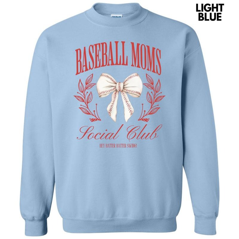 Baseball Moms Social Club Sweatshirt 'NLB' T-Shirts, Hoodie | HypeCrazeTee.com