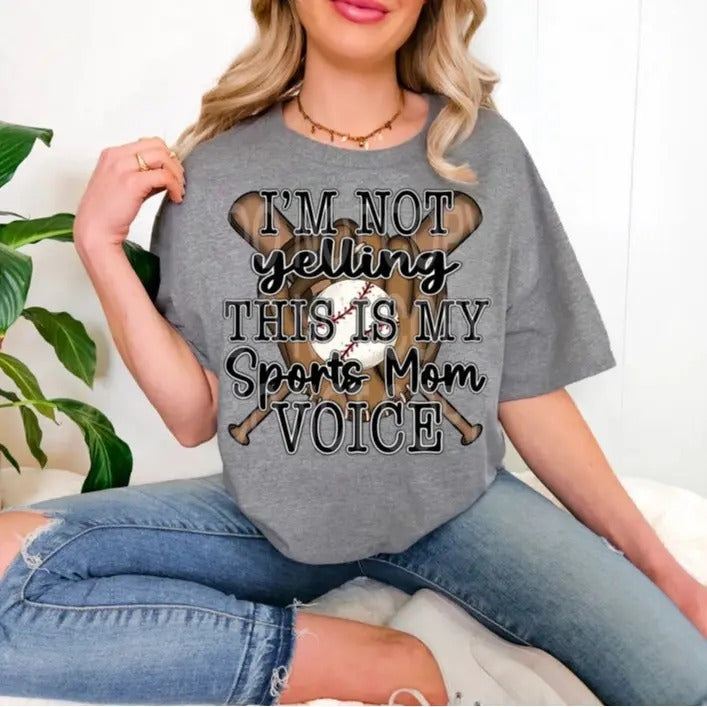 Baseball Sports Mom Voice DTF Transfers - THIS IS NOT A SHIRT Hoodie, Sweatshirt | HypeCrazeTee.com