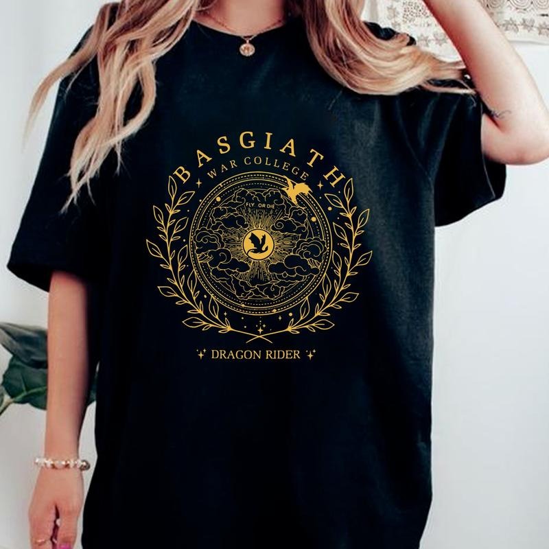 Basgiath Moda Tee Shirt, Dragon Rider Shirt, Fourth Wing Sweatshirt, Basgiath Sweatshirt, Romantasy Shirt Hoodie