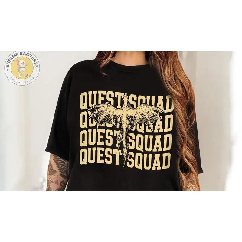 Basgiath War College Shirt, Fourth Wing Quest Squad, Ridoc Shirt, Dragon Rider, Rebecca Yarros, Fourth Wing Violet...