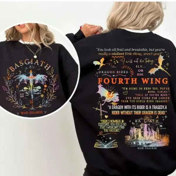 Basgiath War College Dragon Rider Fourth Wing Fabric T-Shirts, Hoodie, Sweatshirt