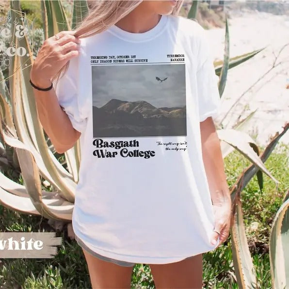 Basgiath War College T-Shirt Fourth Wing Merch Riders Quadrant Merch Violet Sorrengail Xaden Riorson Iron Flame The...