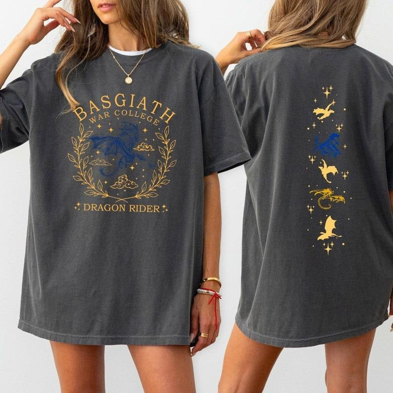 Basgiath War College T-shirt, Fourth Wing Shirt, Dragon Rider Tshirt Hoodie, Sweatshirt | HypeCrazeTee.com