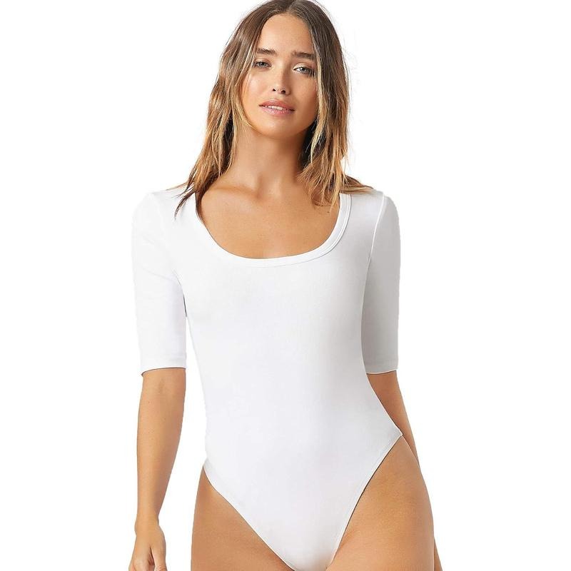 Basic Short Sleeve Scoop Neck Jumpsuits Leotard Bodysuit Shirts style 03 Hoodie, Sweatshirt | HypeCrazeTee.com