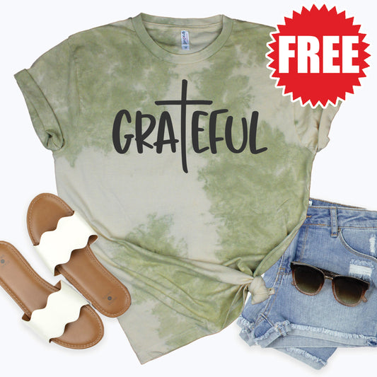 Grateful Tee - Tie Dye Basil Haze - 0