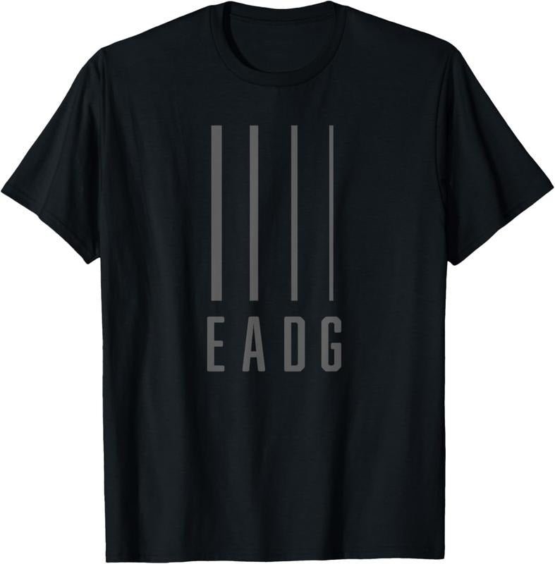 100% Cotton Bass Guitarist / Bass Player Gift - EADG 4 String T-Shirt Hoodie, Sweatshirt | HypeCrazeTee.com
