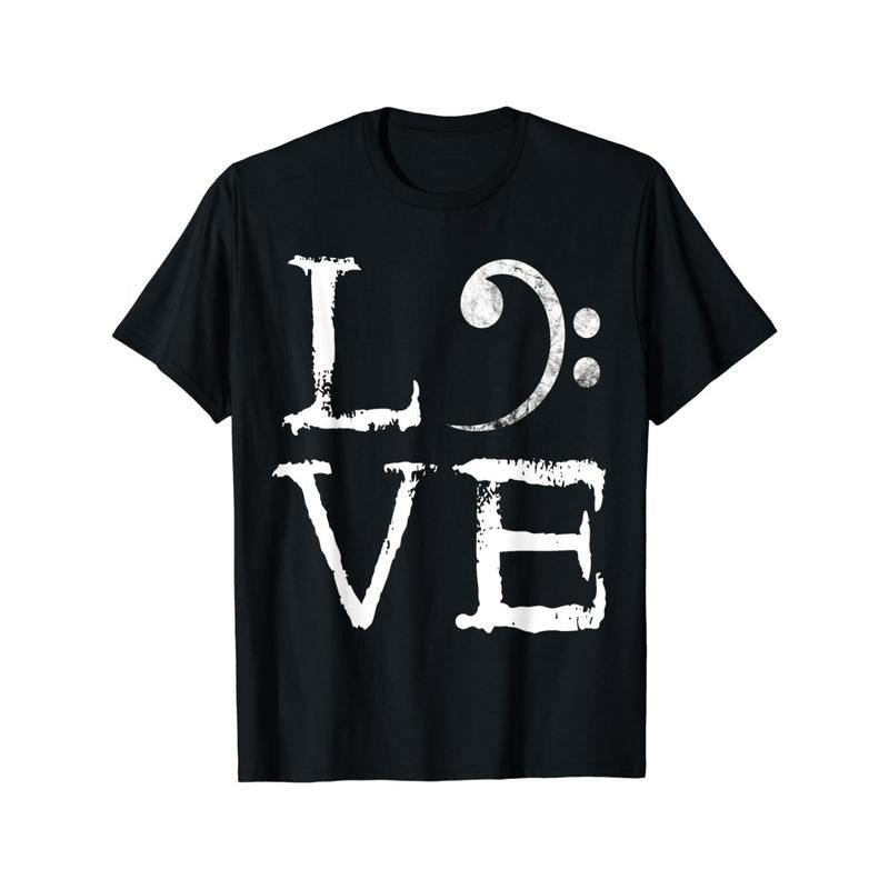 Bass clef, horror love, bass guitar player, bass guitar player t-shirt Made in USA Hoodie, Sweatshirt | HypeCrazeTee.com