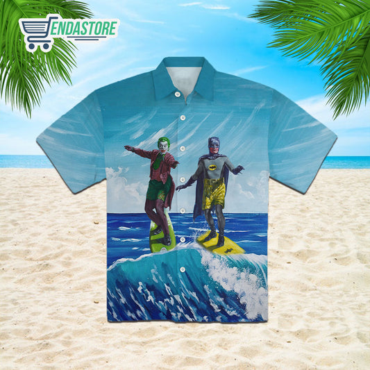 Batman Joker Surfing Hawaiian Shirt