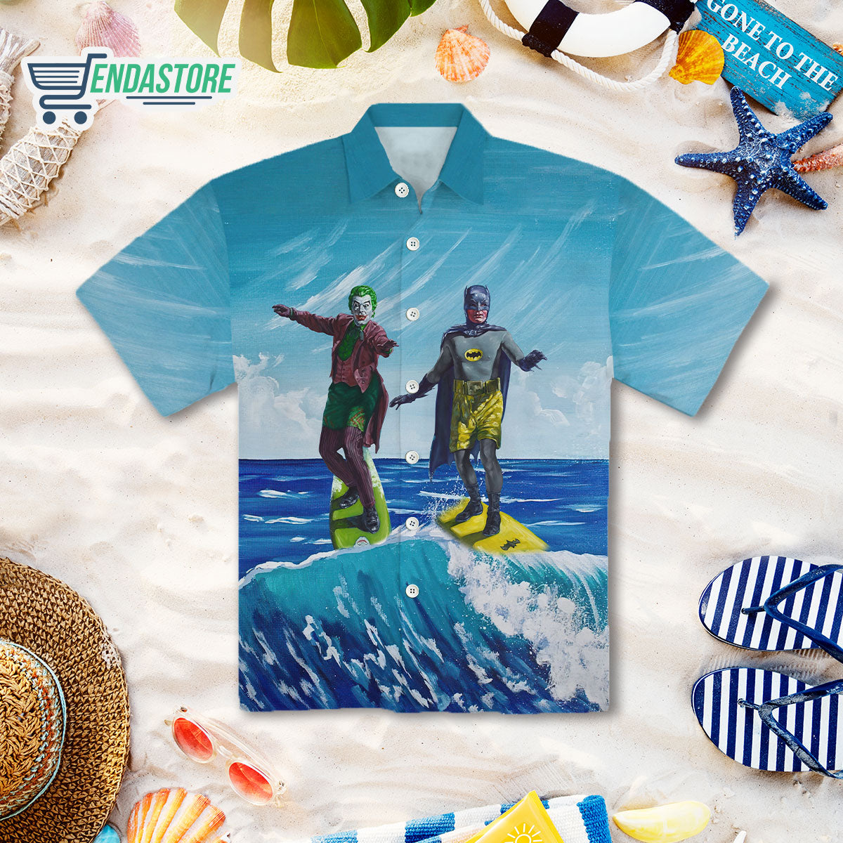 Batman Joker Surfing Hawaiian Shirt