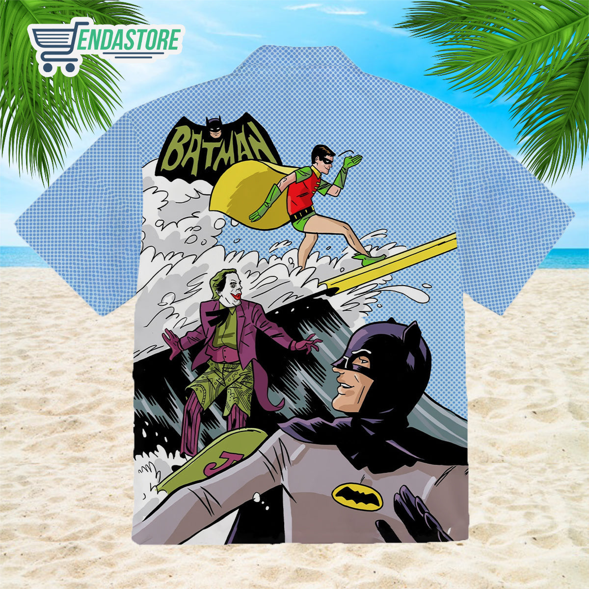Batman Joker Surfing Summer 3D Hawaiian Shirt
