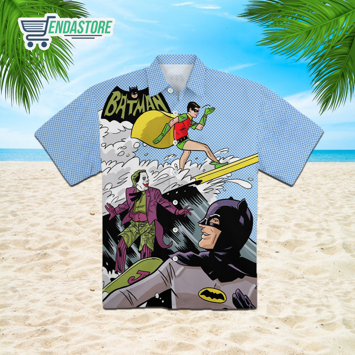 Batman Joker Surfing Summer 3D Hawaiian Shirt