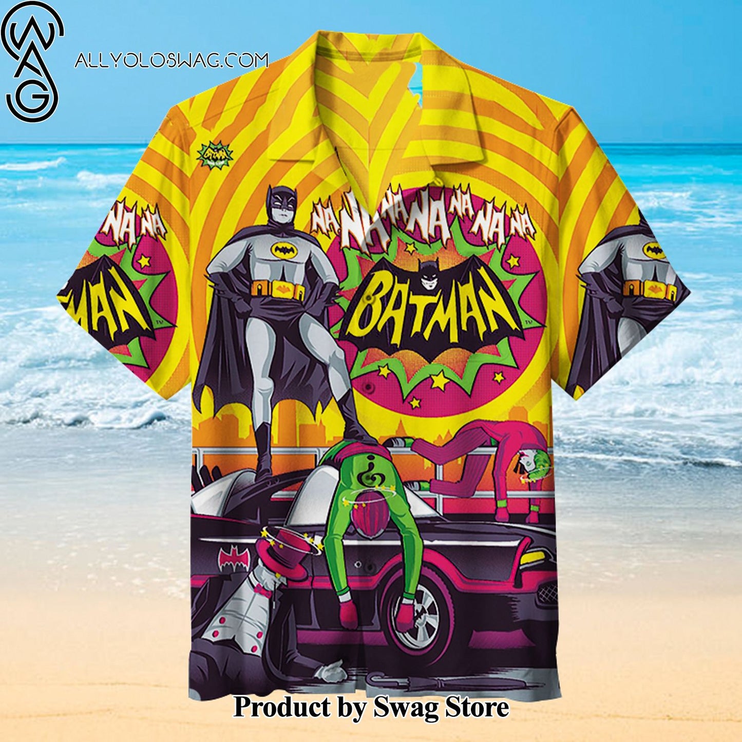 Batman Short Sleeve Hawaiian Shirt