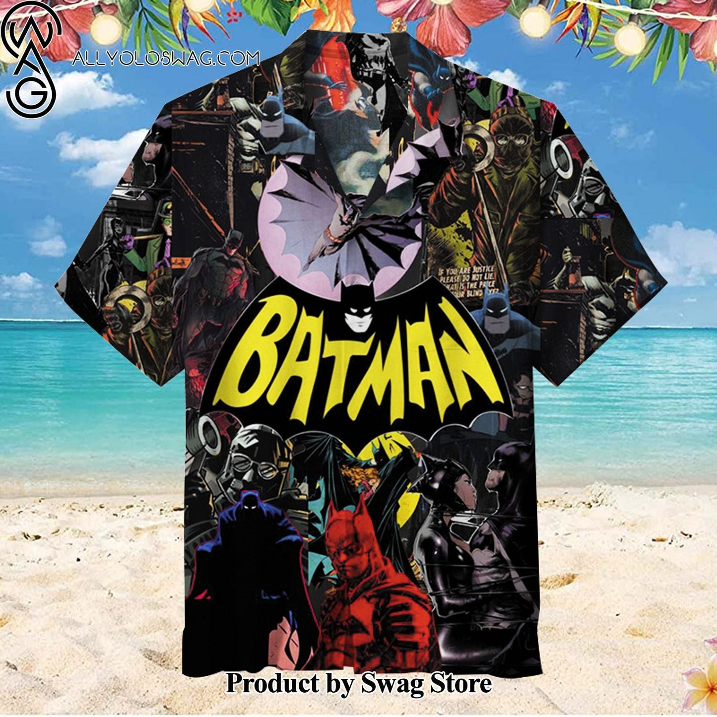 Batman Tropical Wedding Hawaiian Shirt