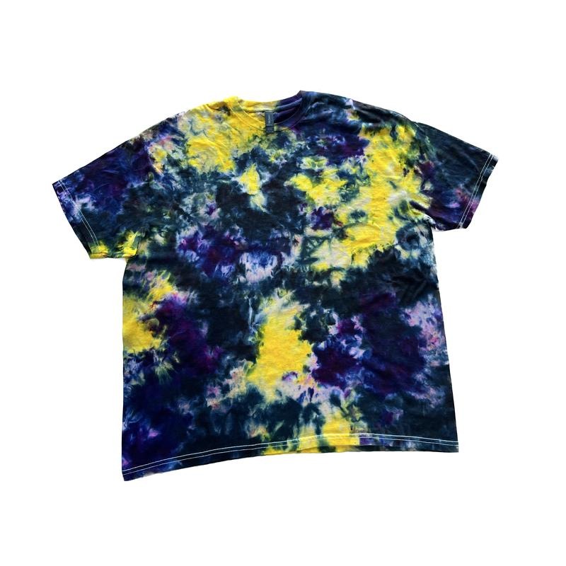 Batty Boop Tie Dye Short Sleeve Black Purple Yellow Shirts Unisex Sizing Small to 5X Casual 100% Cotton Spooky Season ...
